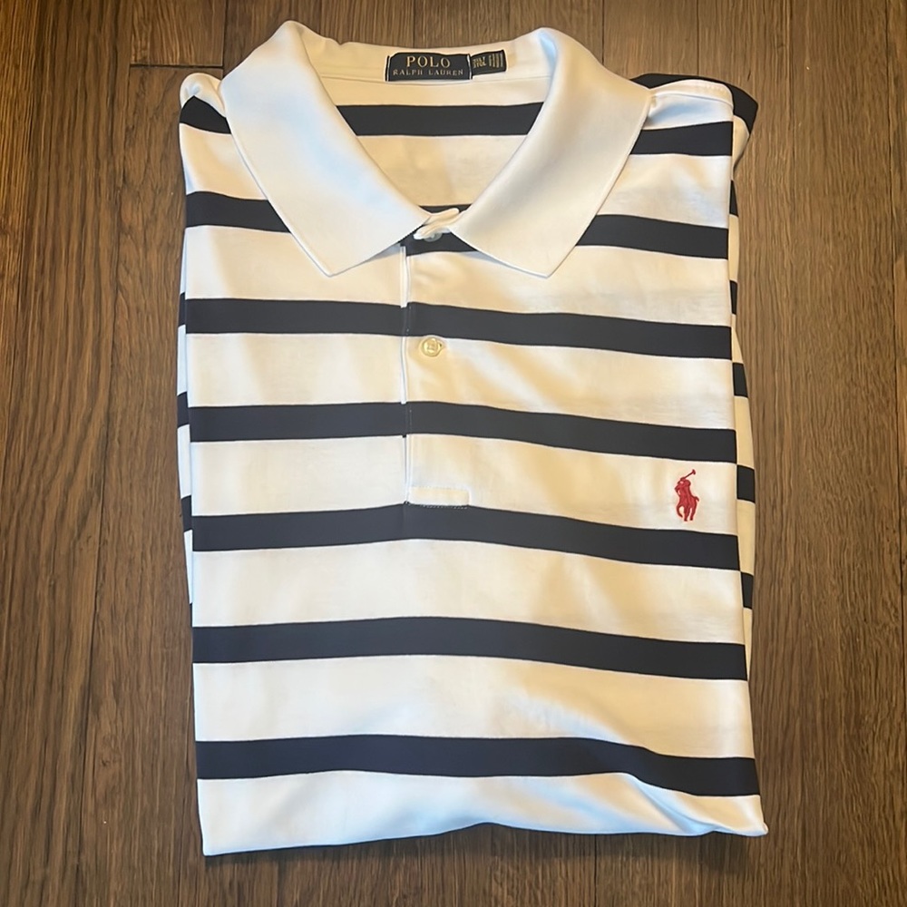 Ralph Lauren Striped Polo Size 3X Tall